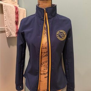 WVU Mountaineers Vintage Russell Athletic Women's Navy Softshell Sports Jacket